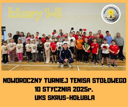 Noworoczny Turniej Tenisa Stołowego  kl.1-5