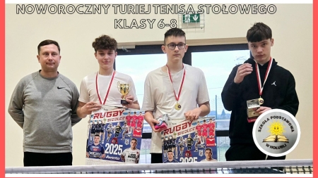 NOWOROCZNY TURNIEJ TENISA STOŁOWEGO DLA KLAS 6-8