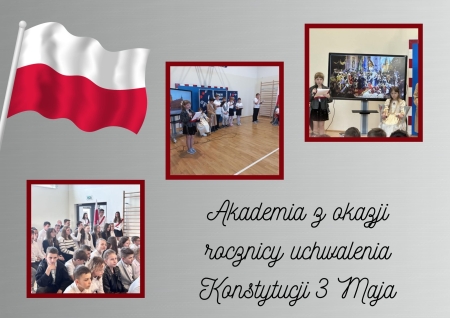 UROCZYSTE OBCHODY ROCZNICY UCHWALENIA KONSTYTUCJI 3 MAJA W NASZEJ SZKOLE