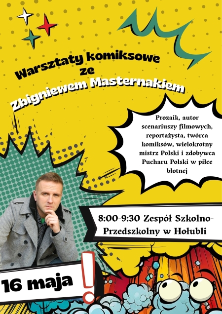 Warsztaty komiksowe ze Zbigniewem Masternakiem.