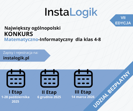 Największy ogólnopolski konkurs matematyczno-informatyczny InstaLogik