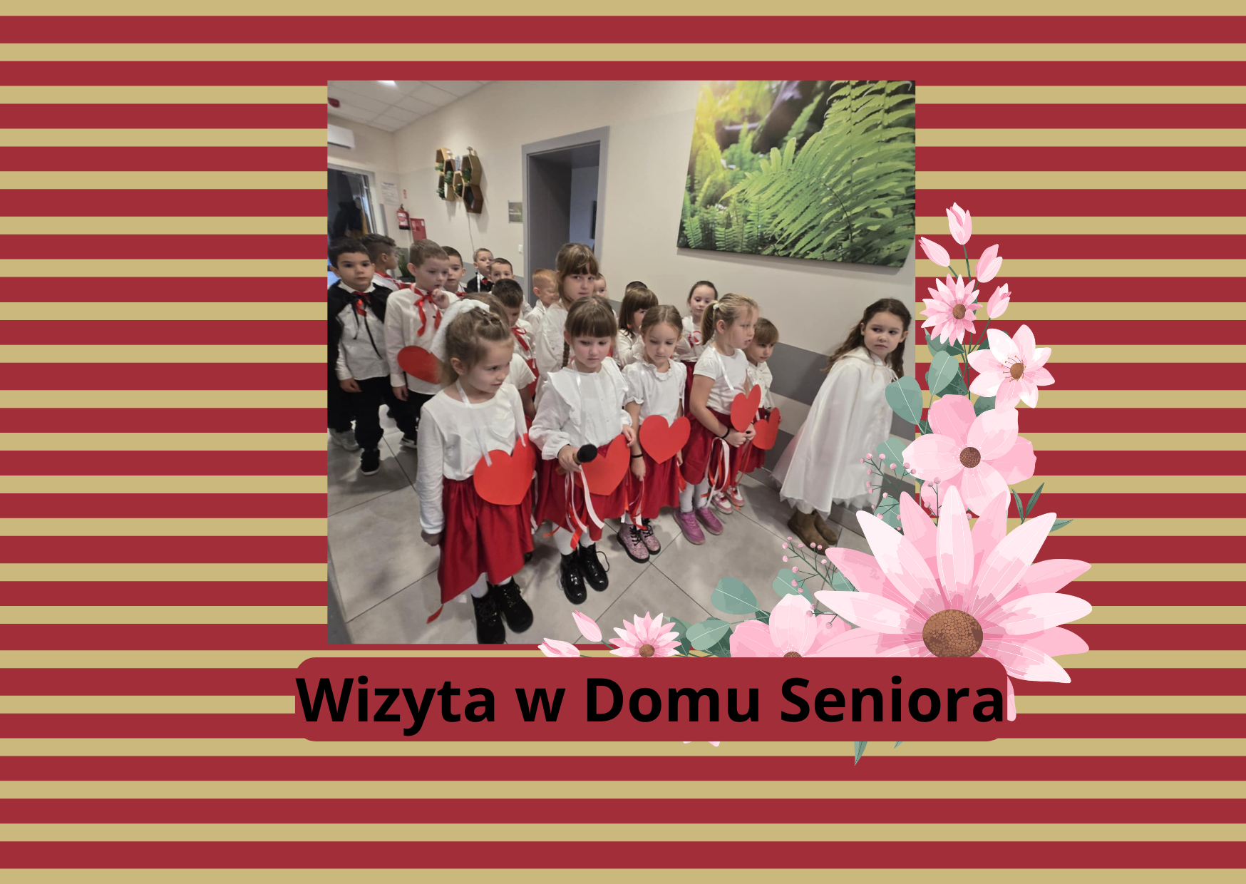 Wizyta Przedszkolaków w Domu Seniora z Okazji Święta Niepodległości