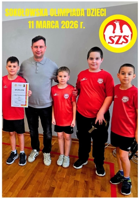 Sokołowska Olimpiada Dzieci w Tenisie Stołowym Chłopców - kategoria klasy IV i młodsi