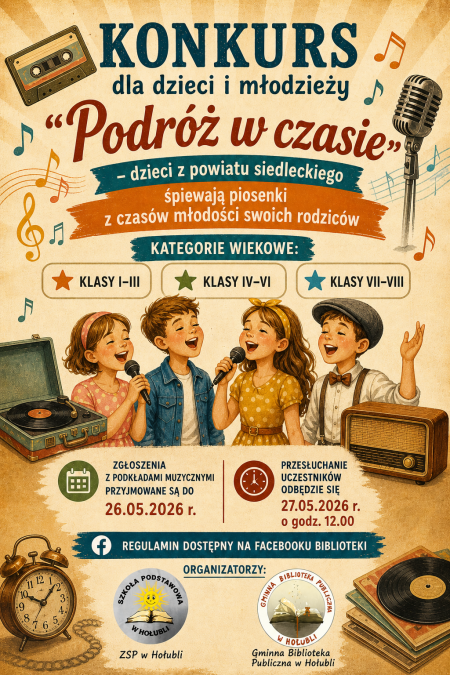 Zaproszenie do udziału w konkursie ,,Podróż w czasie''