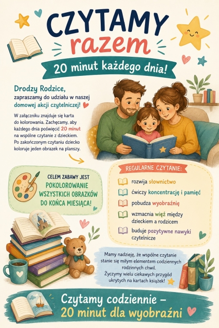 Czerwcowa akcja czytelnicza w naszym przedszkolu